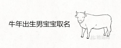 ​牛年出生男宝宝100分取名大全